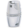 Colibri Pizazz Women's Silvertone Base Soft-flame Metal Lighter