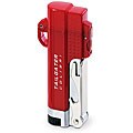 Colibri Tailgater Gunmetal and Red Windproof-coil Jet-flame Lighter