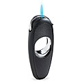 Colibri Axiom Black and Silver Wind-resistant Jet Flame Lighter