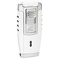 Colibri Cipher Silver and White Wind-resistant Jet Flame Lighter