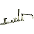 Grohe Atrio 5-Hole Sterling Thermostatic Roman Tub Faucet