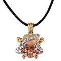 Ed Hardy Tri-tone Copper and Brass 'Love Kills Slowly' Necklace