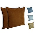 Decorative 18-inch Suede Pillows (Pack of 6)