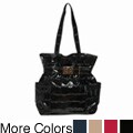 Valencia Vinyl Croc Tote