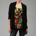 August Silk Women's Twofer Ruffled Shirt