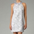 London Times Women's Ruffle Halter Party Dress