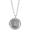 Sterlng Silver Wounded Warrior Project US Air Force Locket Necklace