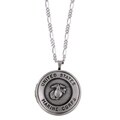 Sterling Silver Wounded Warrior Project US Marine Corps Locket Necklace