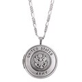 Sterling Silver Wounded Warrior Project US Army Dogtag Locket Necklace