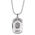 Sterling Silver Wounded Warrior Project US Army Dogtag Locket Necklace