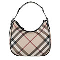 Burberry 'Barton' Supernova Small Canvas Hobo Bag
