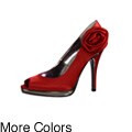 Luichiny Women's 'Gem Stone' Peep Toe Pumps