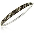 Sterling Silver 1 1/2ct TDW Chocolate Diamond Bangle