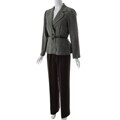 Studio 1 Women's Tweed Belted Pant Suit