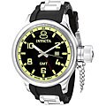 Invicta Men's Signature GMT Black Rubber Strap Watch
