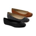Glaze by Adi Women's Microsuede Snip Toe Flats