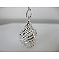 Set of 3 Sterling Silver Twirling Teardrop Necklaces (Thailand)