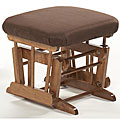 Hardwood and Chocolate Gliding Ottoman