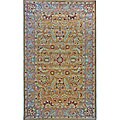 Hand-tufted Khalaf Brown Wool Rug (5' x 8')