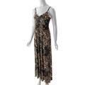 Derek Heart Junior's Brown High-waist Maxi Dress