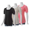 Nicole Ricci Women's Square Neck Embellished Knit Top