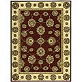 Golden Saga Brick Red Viscose Rug (7'6 x 9'6)