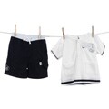 Minibasix Infant Boy's Hooded Top and Swimsuit Set