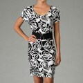 Nina Leonard Women's Classic Belted Tunic Dress