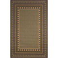 Dakotah Border Green Rug (3'3 x 4'11)