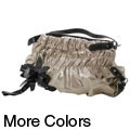 Adi Designs Ruched Metallic Hobo