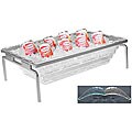 Strata Platinum Single-tier Metal Riser with Beverage Container