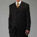 Caravelli Italy Men's Black 3-piece Vested Suit