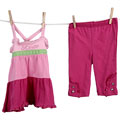 XOXO Infant Girls' Pink 2-piece Teired Tank Top and Legging Set
