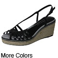 ETIENNE Aigner Womens Posey Wedge Sandals