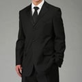Elite Men's 3-button Black Tuxedo