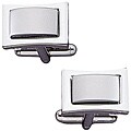Colibri 'Colorado' Silvertone Brushed Center Cuff Links