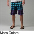 Burnside Men's Checkered Multicolor Boardshorts