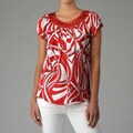 Piano Women's Printed Satin Blouse