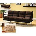 Willow Beige Microfiber Sofa/ Futon