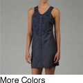 Esley Women's Sleeveless Tuxedo Pleated Dress