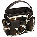 Mackinac Moon Giraffe Animal Print Small Square Tote