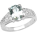 Sterling Silver Aquamarine1-stone Ring