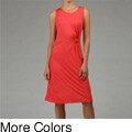 Atelier Women's Buckle Drape ITY Dress