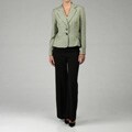 Larry Levine Women's 2-button Single Breasted Pant Suit