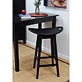 HickoryAntique Black Swivel Saddle Stool