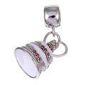 Signature Moments Sterling Silver Wedding Cake Dangle Charm