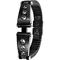 Invicta Elements Men's Black Steel and Rubber Bracelet
