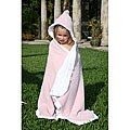 Mia Belle Pretty in Pink Hooded Bath Towel