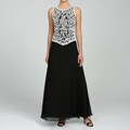 J Kara Women's Beaded Special Occasion Sleeveless Dress