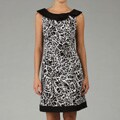 Tahari ASL Women's Printed Cotton Party Dress